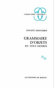 Grammaire d objets en tous genres