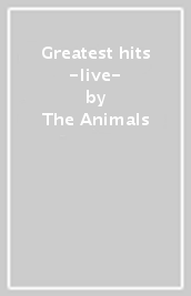 Greatest hits -live-