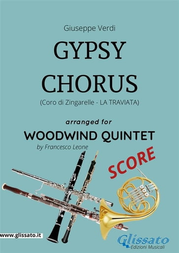 Gypsy Chorus - Woodwind Quintet SCORE - Francesco Leone - Giuseppe Verdi