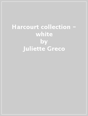 Harcourt collection - white - Juliette Greco