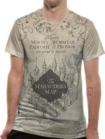 Harry Potter - Marauders Map (Unisex Sublimated T-Shirt)  S