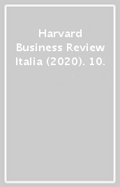 Harvard Business Review Italia (2020). 10.