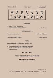 Harvard Law Review: Volume 130, Number 7 - May 2017