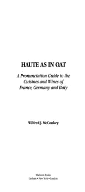 Haute as in Oat