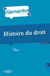 Histoire du droit. Introduction historique au droit et Histoire des institutions publiques. 14e éd.