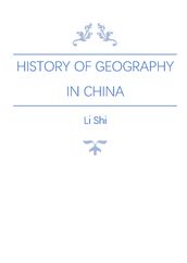 History of Geography in China