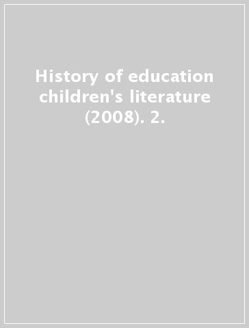 History of education & children's literature (2008). 2.