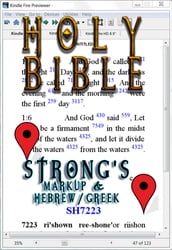 Holy Bible (KJV) with Strong s Markup and Hebrew/Greek Dictionaries (Fast Navigation, Search with NCX and Chapter Index)