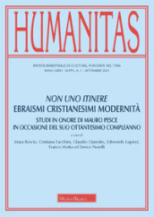 Humanitas (2021). 1: Non uno itinere. Ebraismi cristianesimi modernità