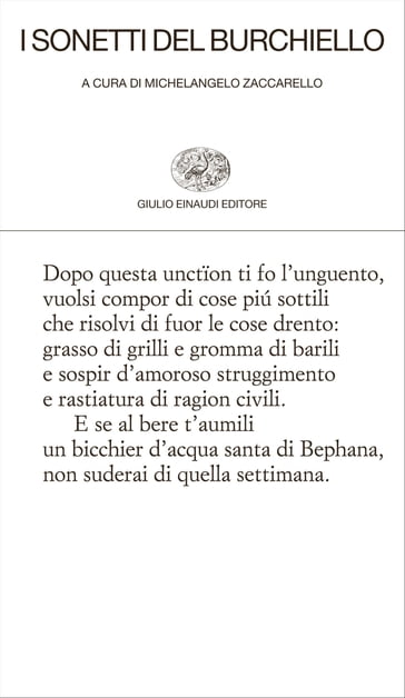 I sonetti del Burchiello - AA.VV. Artisti Vari - Michelangelo Zaccarello