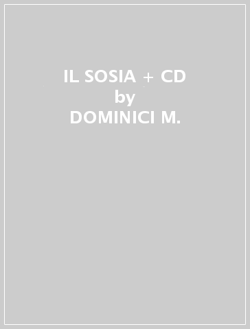 IL SOSIA + CD - DOMINICI M.