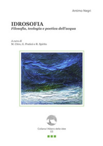 Idrosofia. Filosofia, teologia e poetica dell'acqua. Con Segnalibro - Antimo Negri