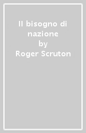 Il bisogno di nazione