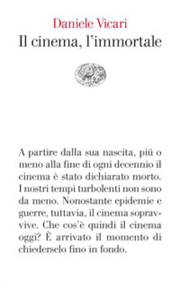 Il cinema, l'immortale - Daniele Vicari