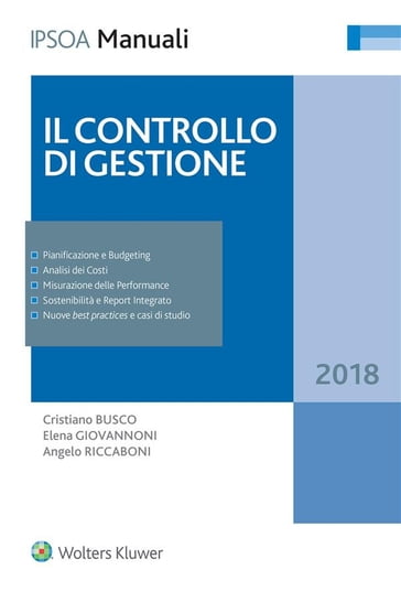 Il controllo di gestione - Cristiano Busco - Elena Giovannoni - Angelo Riccaboni