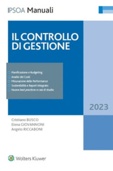 Il controllo di gestione - Angelo Riccaboni - Cristiano Busco - Elena Giovannoni