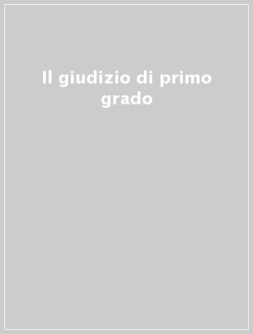 Il giudizio di primo grado