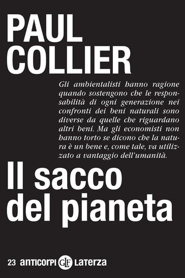 Il sacco del pianeta - Paul Collier