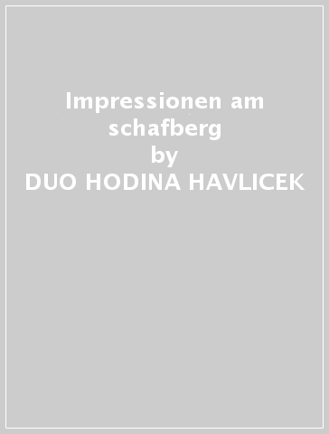 Impressionen am schafberg - DUO HODINA HAVLICEK