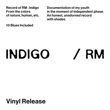 Indigo (book edition esclusiva discoteca - Rm (Bts)
