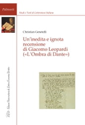 Un Inedita e Ignota Recensione di Giacomo Leopardi