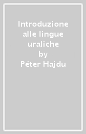 Introduzione alle lingue uraliche