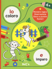 Io coloro e imparo 4+.Pensiero logico. Osservazione. Gioco a puntini. Numeri. Ediz. a colori