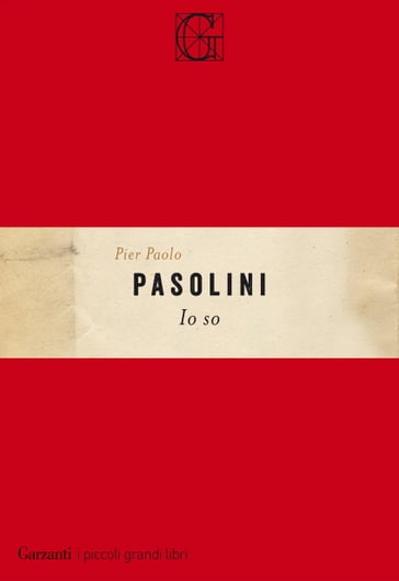 Io so - Pier Paolo pasolini