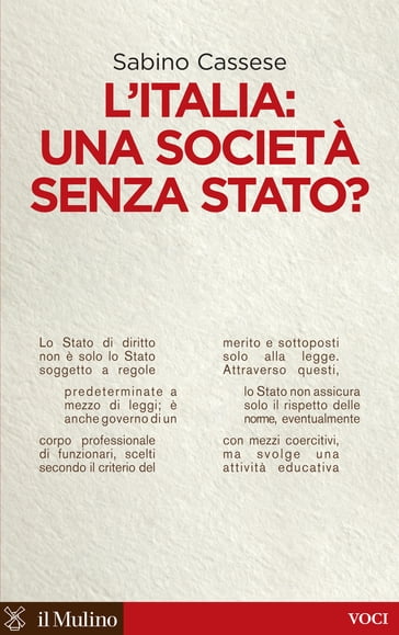L'Italia: una società senza Stato? - Cassese Sabino