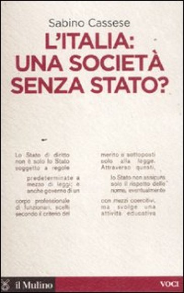 L'Italia: una società senza stato? - Sabino Cassese