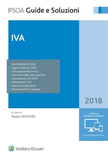 Iva 2018 - Paolo Centore (a cura di)
