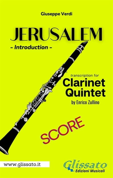 Jerusalem - Clarinet Quintet (score) - Enrico Zullino - Giuseppe Verdi