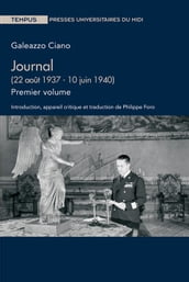 Journal (22 août 1937 - 10 juin 1940). Premier volume