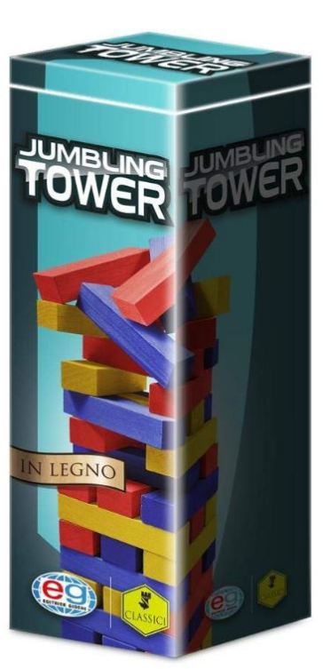 Jumbling Tower a colori in legno