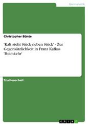  Kalt steht Stück neben Stück  - Zur Gegensätzlichkeit in Franz Kafkas  Heimkehr 