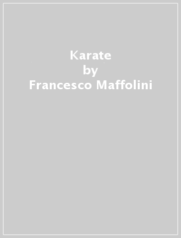 Karate - Francesco Maffolini