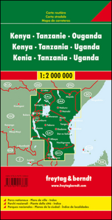 Kenya-Tanzania-Uganda 1:2.000.000