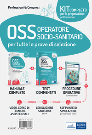 Kit dei concorsi per OSS Operatore Socio-sanitario. Volumi completi per la preparazione alle prove selettive. Con aggiornamento online. Con software di simulazione - Luigia Carboni - Antonella Locci - Anna Malatesta - Simone Piga