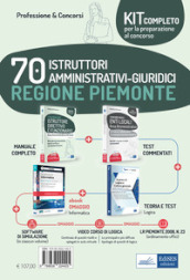 Kit concorso 70 istruttori amministrativi Regione Piemonte. Volumi completi per la prepara...