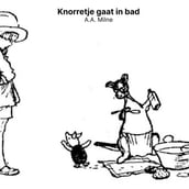 Knorretje gaat in bad