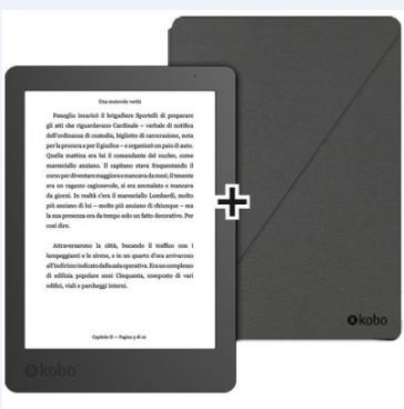 Kobo Aura NEW + Sleep Cover nera