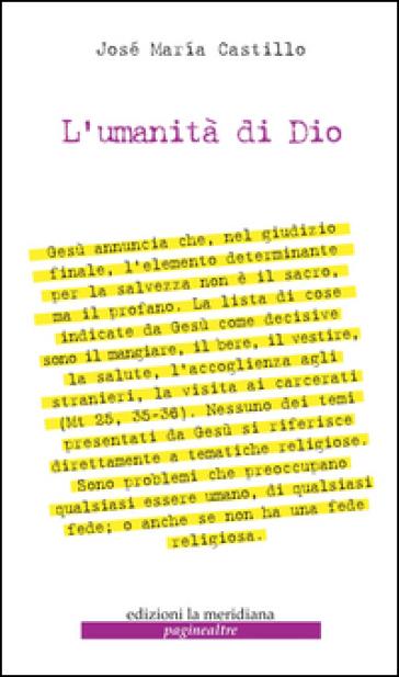 L'umanità di Dio - José Maria Castillo