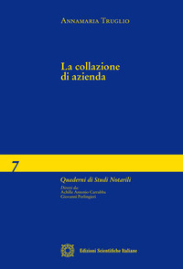 La collazione di azienda - Annamaria Truglio