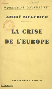La crise de l Europe