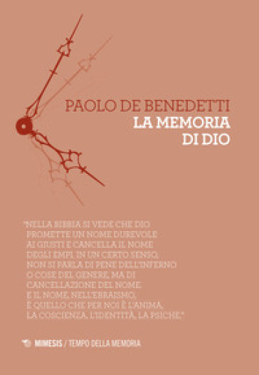 La memoria di Dio - Paolo De Benedetti