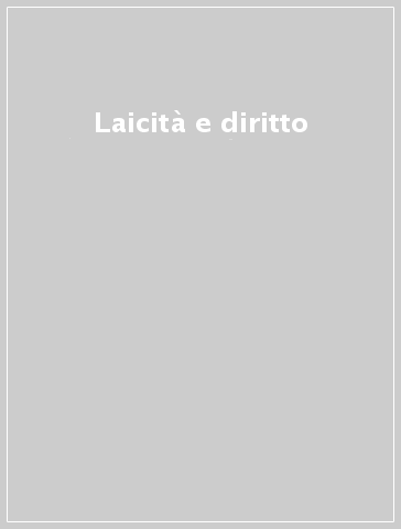 Laicità e diritto