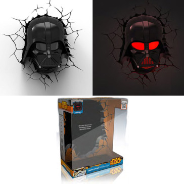 Lampada da Muro 3D Darth Vader Star Wars