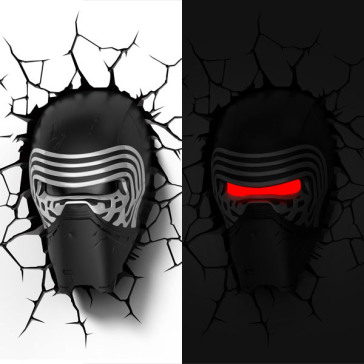 Lampada da Muro 3D Kylo Ren Star Wars