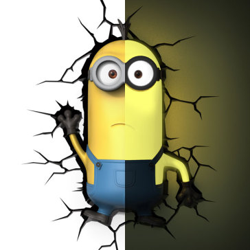 Lampada da Muro 3D Minions - Kevin