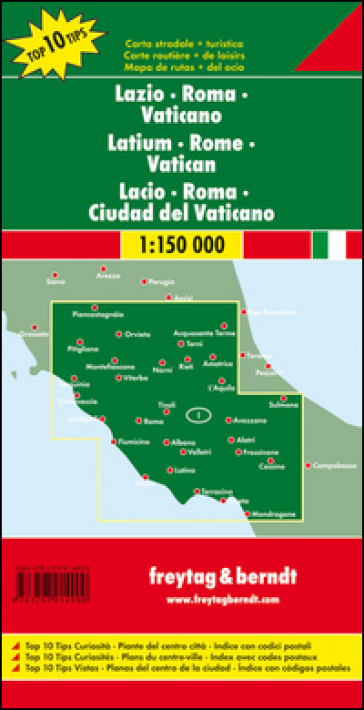Lazio. Roma-Vaticano 1:150.000